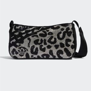 Adidas Mini Airliner Rhinestone Leopard Print Mini Bag / Purse